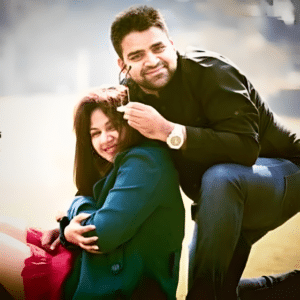 shreedha singh with her husband parmar 